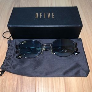 9FIVE St. James Gunmetal - Teal Gradient Sunglasses